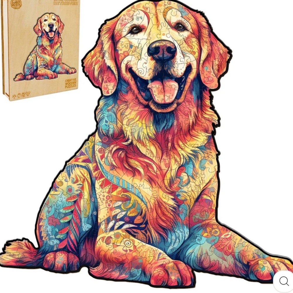 Golden Retriever (Dog) Wooden Jigsaw Puzzle